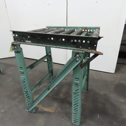 Roach 29" x 35" Heavy Steel Roller Gravity Conveyor 2.5" OD 26" BF 6" Centers