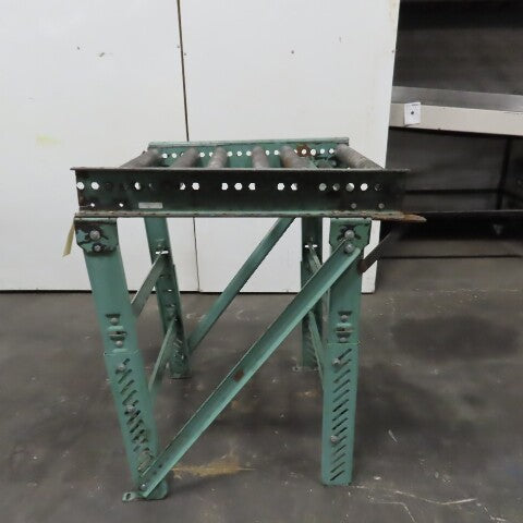 Roach 29" x 35" Heavy Steel Roller Gravity Conveyor 2.5" OD 26" BF 6" Centers