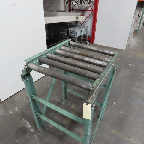 Roach 29" x 35" Heavy Steel Roller Gravity Conveyor 2.5" OD 26" BF 6" Centers