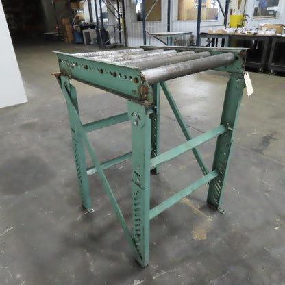 Roach 29" x 35" Heavy Steel Roller Gravity Conveyor 2.5" OD 26" BF 6" Centers