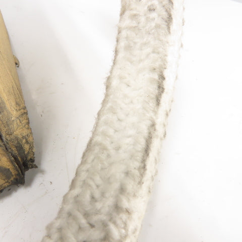 Ceramic Fiber Braid Rope W/ Glass Insert 75' Long 1" Thick