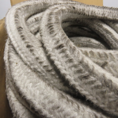 Ceramic Fiber Braid Rope W/ Glass Insert 75' Long 1" Thick