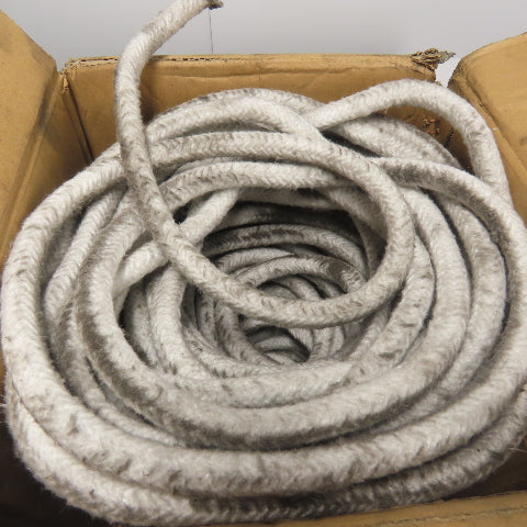 Ceramic Fiber Braid Rope W/ Glass Insert 172' Long 1/2" Thick