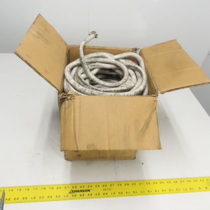 Ceramic Fiber Braid Rope W/ Glass Insert 172' Long 1/2" Thick