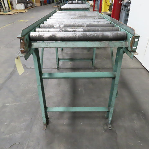 Roach 30" x 67" Heavy Steel Roller Gravity Conveyor 2.5" OD 27" BF 6" Centers