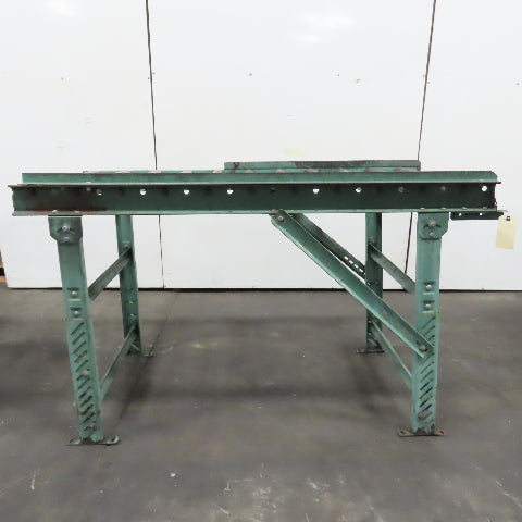Roach 30" x 67" Heavy Steel Roller Gravity Conveyor 2.5" OD 27" BF 6" Centers