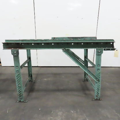 Roach 30" x 67" Heavy Steel Roller Gravity Conveyor 2.5" OD 27" BF 6" Centers