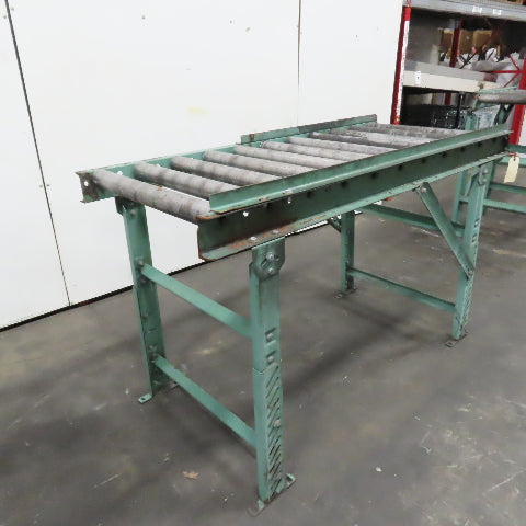 Roach 30" x 67" Heavy Steel Roller Gravity Conveyor 2.5" OD 27" BF 6" Centers