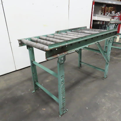Roach 30" x 67" Heavy Steel Roller Gravity Conveyor 2.5" OD 27" BF 6" Centers