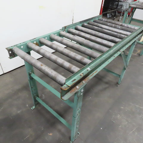 Roach 30" x 67" Heavy Steel Roller Gravity Conveyor 2.5" OD 27" BF 6" Centers
