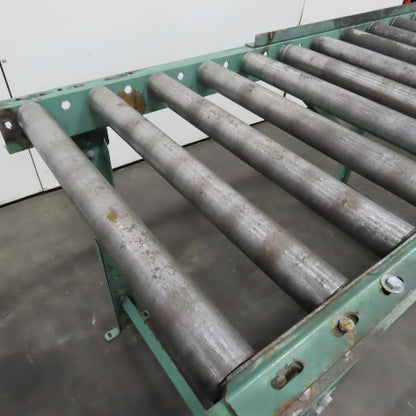Roach 30" x 67" Heavy Steel Roller Gravity Conveyor 2.5" OD 27" BF 6" Centers