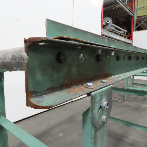 Roach 30" x 67" Heavy Steel Roller Gravity Conveyor 2.5" OD 27" BF 6" Centers