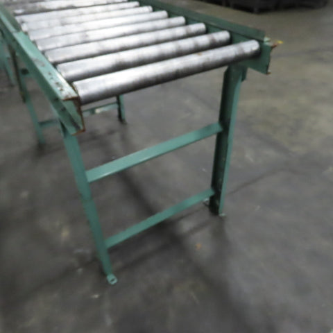 Roach 30" x 67" Heavy Steel Roller Gravity Conveyor 2.5" OD 27" BF 6" Centers