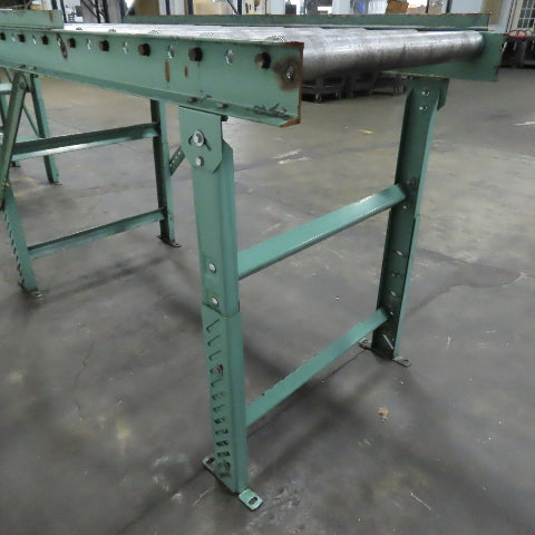 Roach 30" x 67" Heavy Steel Roller Gravity Conveyor 2.5" OD 27" BF 6" Centers