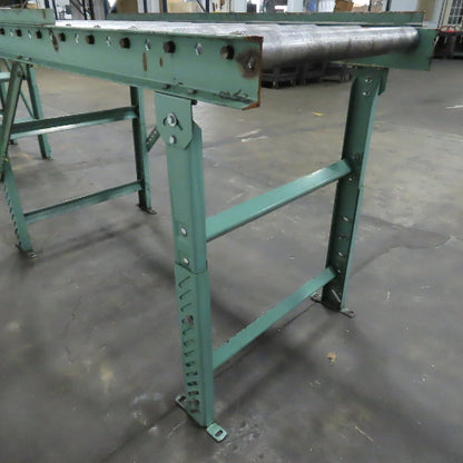Roach 30" x 67" Heavy Steel Roller Gravity Conveyor 2.5" OD 27" BF 6" Centers
