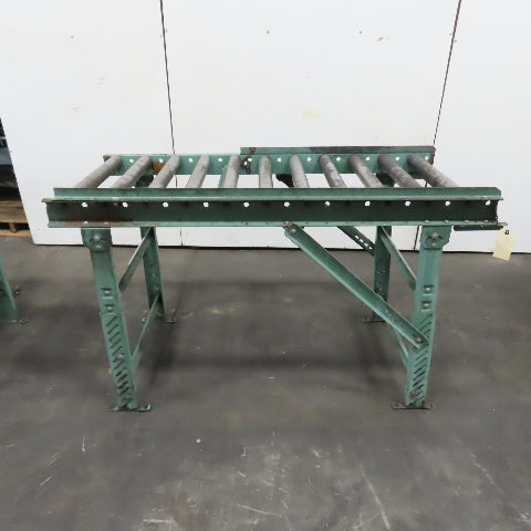 Roach 30" x 67" Heavy Steel Roller Gravity Conveyor 2.5" OD 27" BF 6" Centers