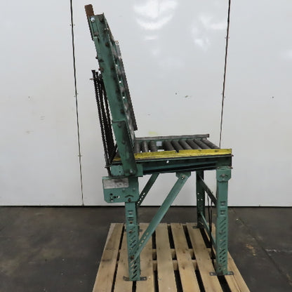 Roach 30" x 72" Heavy Steel Roller Gravity Conveyor 2.5" OD 27" BF W/ 3' Gate