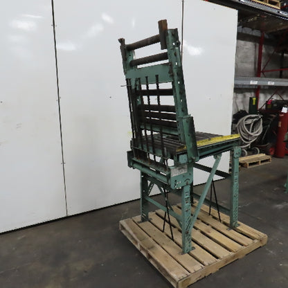 Roach 30" x 72" Heavy Steel Roller Gravity Conveyor 2.5" OD 27" BF W/ 3' Gate
