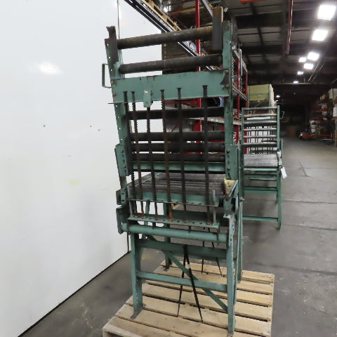 Roach 30" x 72" Heavy Steel Roller Gravity Conveyor 2.5" OD 27" BF W/ 3' Gate