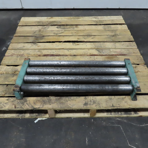 Roach 30" x 12" Heavy Steel Roller Gravity Conveyor 1.9" OD 27" BF 3" Centers