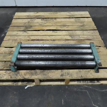 Roach 30" x 12" Heavy Steel Roller Gravity Conveyor 1.9" OD 27" BF 3" Centers