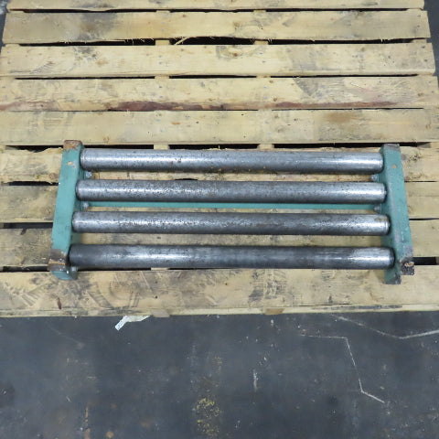 Roach 30" x 12" Heavy Steel Roller Gravity Conveyor 1.9" OD 27" BF 3" Centers