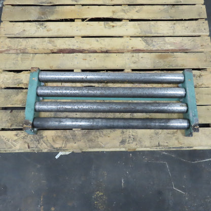 Roach 30" x 12" Heavy Steel Roller Gravity Conveyor 1.9" OD 27" BF 3" Centers