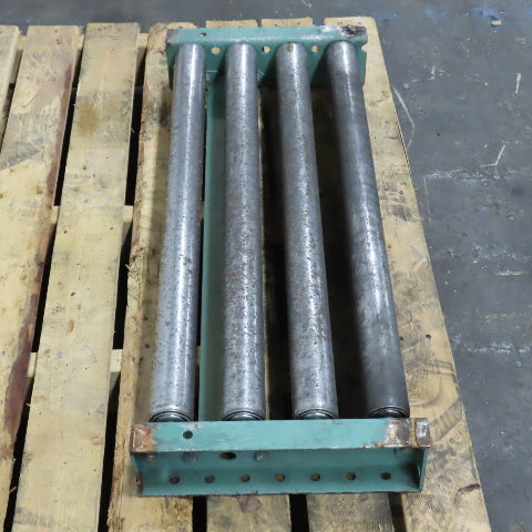 Roach 30" x 12" Heavy Steel Roller Gravity Conveyor 1.9" OD 27" BF 3" Centers