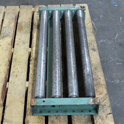 Roach 30" x 12" Heavy Steel Roller Gravity Conveyor 1.9" OD 27" BF 3" Centers