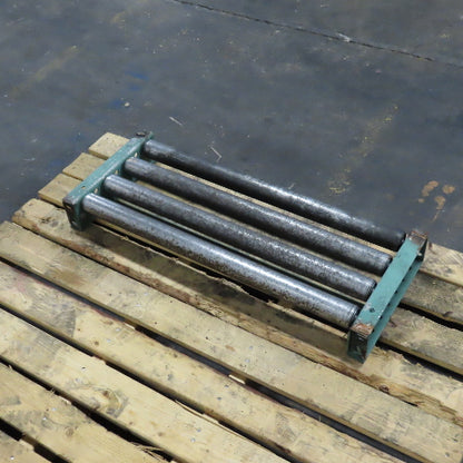 Roach 30" x 12" Heavy Steel Roller Gravity Conveyor 1.9" OD 27" BF 3" Centers