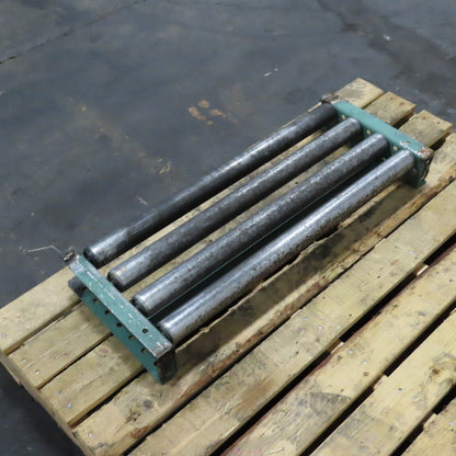 Roach 30" x 12" Heavy Steel Roller Gravity Conveyor 1.9" OD 27" BF 3" Centers
