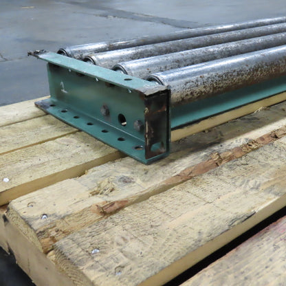 Roach 30" x 12" Heavy Steel Roller Gravity Conveyor 1.9" OD 27" BF 3" Centers