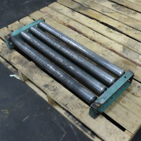 Roach 30" x 12" Heavy Steel Roller Gravity Conveyor 1.9" OD 27" BF 3" Centers