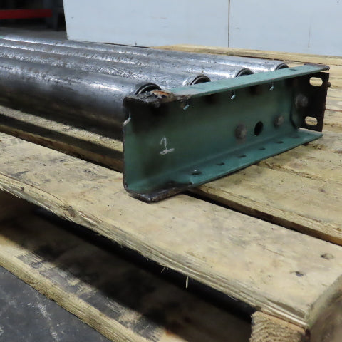 Roach 30" x 12" Heavy Steel Roller Gravity Conveyor 1.9" OD 27" BF 3" Centers