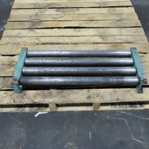 Roach 30" x 12" Heavy Steel Roller Gravity Conveyor 1.9" OD 27" BF 3" Centers