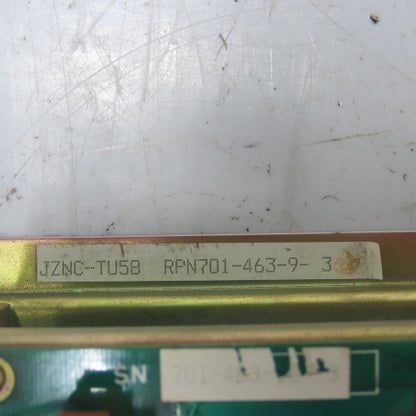 Yaskawa JZNC-TU58 Power Supply Module RPN701-463-9-3