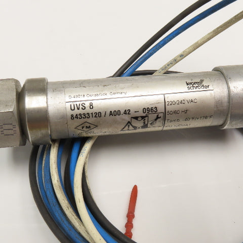 Krom Schroder UVS 8 220/240VAC 50/60Hz -40°F/+176°F Flame Sensor