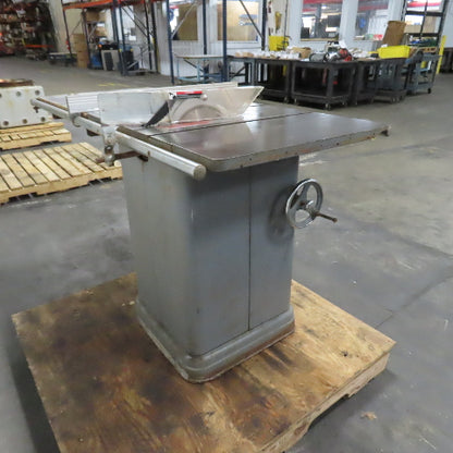 Rockwell 34-450 10" 3HP Unisaw Table Saw 230/460V 3PH W/ Fence & Tilt Arbor