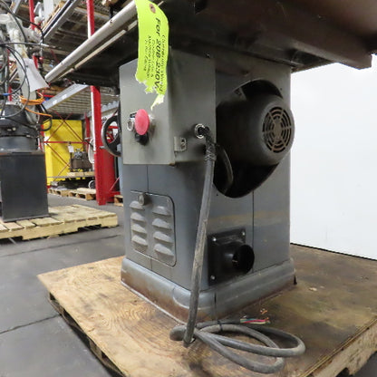 Rockwell 34-450 10" 3HP Unisaw Table Saw 230/460V 3PH W/ Fence & Tilt Arbor