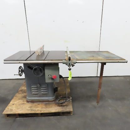 Rockwell 34-450 10" 3HP Unisaw Table Saw 230/460V 3PH W/ Fence & Tilt Arbor