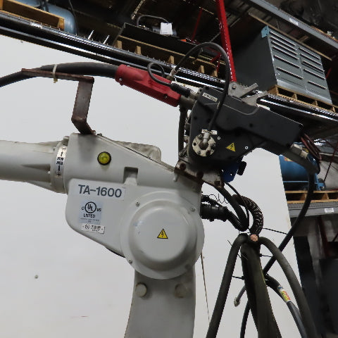 Panasonic YA-1 YA-1QAR81U06 6-Axis Welding Robot W/Base, Feeder&Gun YT-CAT353T1W