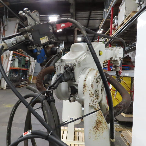 Panasonic YA-1 YA-1QAR81U06 6-Axis Welding Robot W/Base, Feeder&Gun YT-CAT353T1W