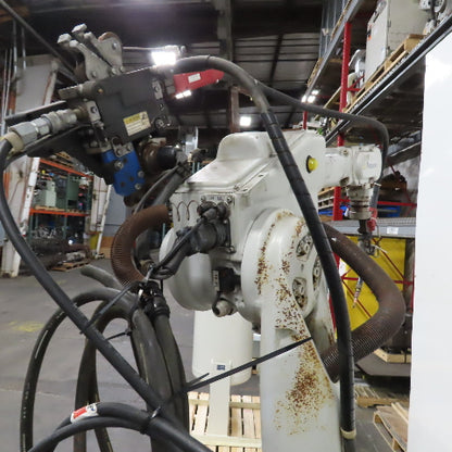 Panasonic YA-1 YA-1QAR81U06 6-Axis Welding Robot W/Base, Feeder&Gun YT-CAT353T1W