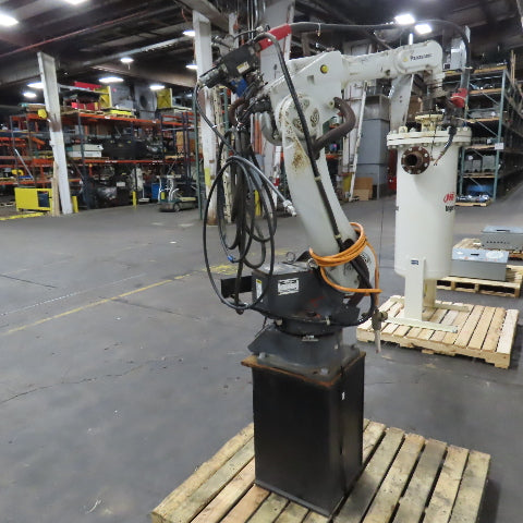 Panasonic YA-1 YA-1QAR81U06 6-Axis Welding Robot W/Base, Feeder&Gun YT-CAT353T1W