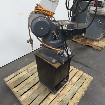 Panasonic YA-1 YA-1QAR81U06 6-Axis Welding Robot W/Base, Feeder&Gun YT-CAT353T1W