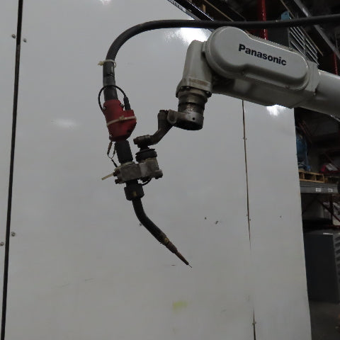 Panasonic YA-1 YA-1QAR81U06 6-Axis Welding Robot W/Base, Feeder&Gun YT-CAT353T1W