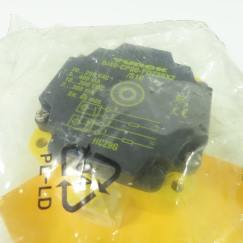 Turck Bi40-CP80-FDZ30X2/S10 Inductive Sensor 20-250VAC 10-300VDC 3-400mA NEW