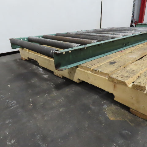 Roach 30" x 64" Long Steel Roller Gravity Conveyor 1.9" OD 27" BF 6" Centers