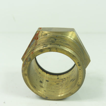 1-1/2" NPT Brass Hex Liquid Level Tank Sight Glass