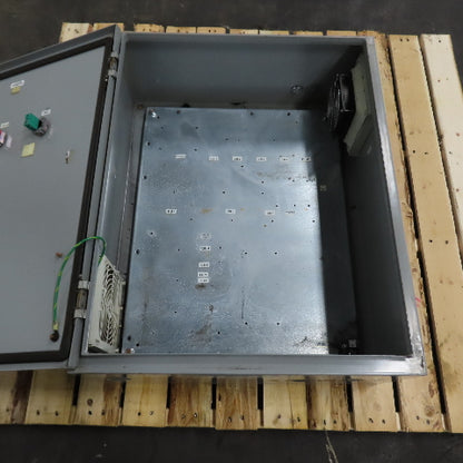 Saginaw SCE-30EL2410LP 30" x 24" x 10" Electrical Enclosure W/ Backplate & Fan